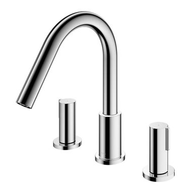 Click here to see Toto TBG11201U#CP TOTO GF Two-Handle Three-Hole Roman Tub Faucet Trim, Lever Handles, Deck-Mount, ADA, Polished Chrome - TBG11201U#CP
