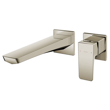 Click here to see Toto TLG07308U#BN TOTO GE Wall-Mount Single-Handle Long Bathroom Faucet with COMFORT GLIDE Technology, Lever Handle, Two-Hole, 1.2 GPM, Brushed Nickel - TLG07308U#BN