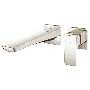 Click here to see Toto TLG07308U#PN TOTO GE Wall-Mount Single-Handle Long Bathroom Faucet with COMFORT GLIDE Technology, Lever Handle, Two-Hole, 1.2 GPM, Polished Nickel - TLG07308U#PN