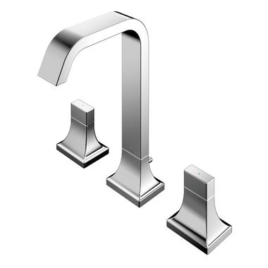 Click here to see Toto TLG08201U#CP TOTO GC Two-Handle Widespread Bathroom Sink Faucet with Metal Pop-Up Drain, 1.2 GPM, Lever Handle, Three-Hole, Brass, Polished Chrome - TLG08201U#CP