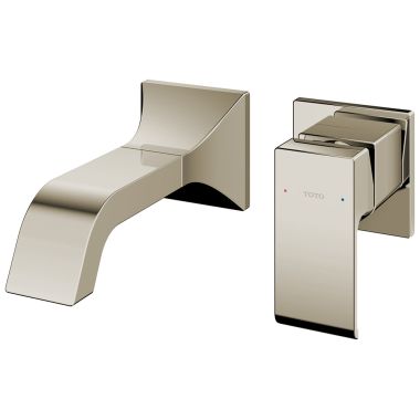 Click here to see Toto TLG08307U#BN TOTO GC Wall-Mount Short Single-Handle Brass Bathroom Sink Faucet with  COMFORT GLIDE Technology, Lever Handle, 1.2 GPM, Brushed Nickel -  TLG08307U#BN