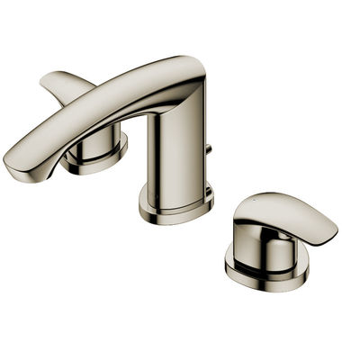 Click here to see Toto TLG09201U#BN TOTO GM Two-Handle Widespread Bathroom Sink Faucet with Metal Pop-Up Drain, Three-Hole, Lever Handles, 1.2 GPM, Brushed Nickel - TLG09201U#BN