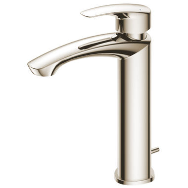 Click here to see Toto TLG09303U#PN TOTO GM Semi-Vessel Single-Handle Bathroom Sink Faucet with COMFORT GLIDE Technology, Metal Pop-Up Drain, 1.2 GPM, Polished Nickel - TLG09303U#PN