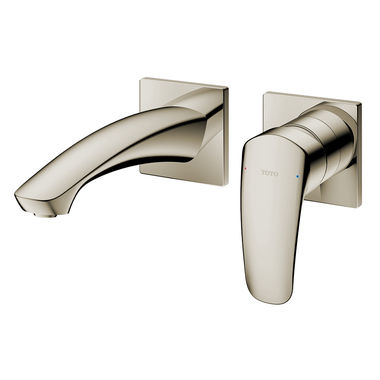 Click here to see Toto TLG09307U#BN TOTO GC Single-Handle Wall-Mount Short Bathroom Faucet with COMFORT GLIDE Technology, Lever Handle, 1.2 GPM, Brass, Brushed Nickel - TLG09307U#BN