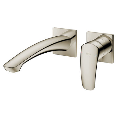 Click here to see Toto TLG09308U#BN TOTO GM Single-Handle Wall-Mount Long Bathroom Faucet with COMFORT GLIDE Technology, ADA, 1.2 GPM, Less Drain, Brushed Nickel - TLG09308U#BN