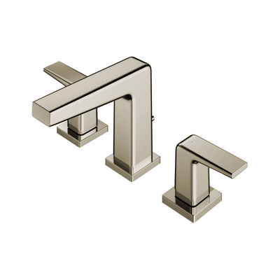 Click here to see Toto TLG10201U#BN TOTO GB Widespread Two-Handle Bathroom Sink Faucet with Metal Pop-Up Drain, Lever Handles, Three-Hole, Brass, 1.2 GPM, Brushed Nickel - TLG10201U#BN