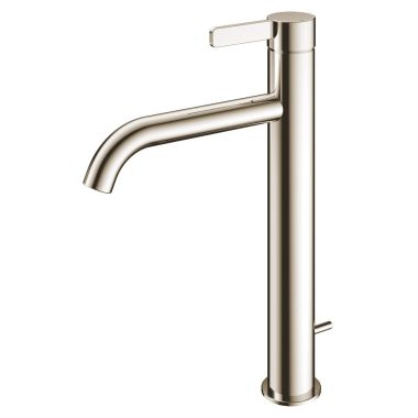Click here to see Toto TLG11305U#PN TOTO GF 1.2 GPM Single Handle Vessel Bathroom Sink Faucet with COMFORT GLIDE Technology, WaterSense Certified, Polished Nickel - TLG11305U#PN