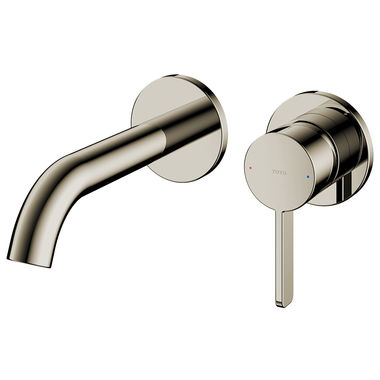 Click here to see Toto TLG11307U#BN TOTO GF Wall-Mount Single-Handle Bathroom Faucet with COMFORT GLIDE Technology, Lever Handle, Two-Hole, 1.2 GPM, Brushed Nickel - TLG11307U#BN