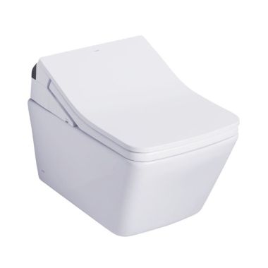 Click here to see Toto CWT4494049CMFGA#MS TOTO SP WASHLET+ Wall-Hung Toilet with SX Bidet Seat, 1.28/0.9 GPF, Cotton White w/ Silver - CWT449249CMFGA#MS