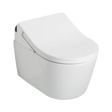 Click here to see Toto CT447CFGT60#01 TOTO RP WASHLET+ Wall-Hung Toilet Bowl 1.28 and 0.9 GPF with CEFIONTECT, Cotton White - CT447CFGT60#01