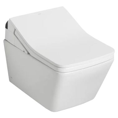 Click here to see Toto CT449CFGT60#01 TOTO SP WASHLET+ Wall-Hung Toilet Bowl 1.28 and 0.9 GPF with CEFIONTECT, Cotton White - CT449CFGT60#01