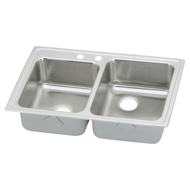 Click here to see Elkay LR250L2 Elkay LR250L2 Gourmet Stainless Steel Double Bowl Sink