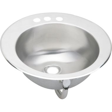 Click here to see Elkay LLVR19CS3 Elkay LLVR19CS3 Lustertone Stainless Steel Single Bowl Lavatory Sink