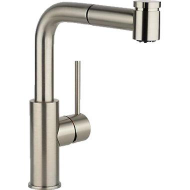 Click here to see Elkay LKLFHA3042NK Elkay Harmony Single Handle Pull-Out Bar/Prep Faucet, Nickel - LKLFHA3042NK