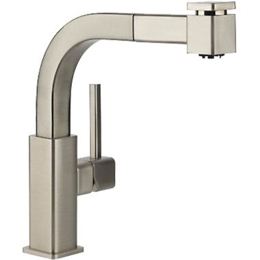 Click here to see Elkay LKLFAV3042NK Elkay Avado Single Handle Pull-Out Bar/Prep Faucet, Nickel - LKLFAV3042NK