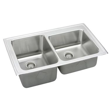Click here to see Elkay LGR37220 Elkay LGR37220 Gourmet Double Bowl Sink