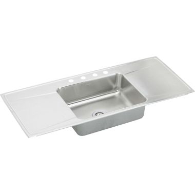 Click here to see Elkay ILR5422DD4 Elkay ILR5422DD4 Gourmet (Lustertone) Stainless Steel Single Bowl Sink
