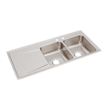 Click here to see Elkay ILR4822R2 Elkay ILR4822R2 Gourmet (Lustertone) Stainless Steel Double Bowl Sink