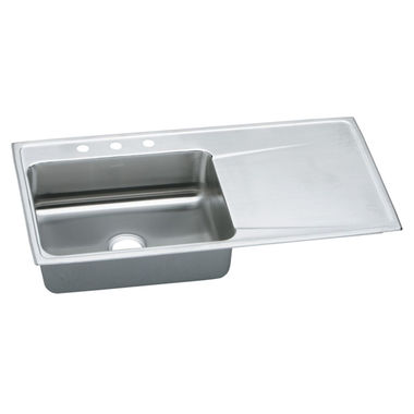 Click here to see Elkay ILR4322L3 Elkay ILR4322L3 Lustertone Single Bowl Drop-in Gourmet Sink