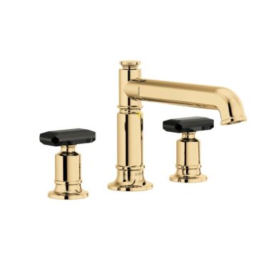 Click here to see Brizo T67376-PGLHP Brizo Invari Two-Handle Roman Tub Faucet Trim, 3-Hole, Deck-Mount, Less Handles, Brilliance Polished Gold - T67376-PGLHP
