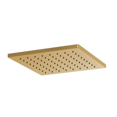 Click here to see Brizo 81399-PG-2.5 Brizo Essential 12in Linear Single-Function Raincan Shower Head, Square, 2.5 GPM, Touch-Clean Nozzles, Polished Gold - 81399-PG-2.5