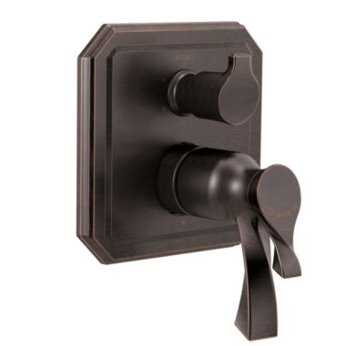 Click here to see Brizo T75630-RB Brizo Virage TempAssure Thermostatic Valve Trim w/ 6-Function Diverter Trim, Lever Handles, Venetian Bronze - T75630-RB