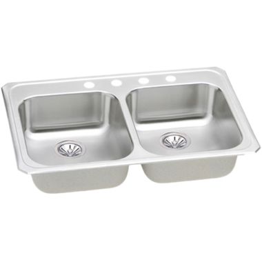 Click here to see Elkay GECR33211 Elkay GECR33211 Gourmet Double Bowl Sink