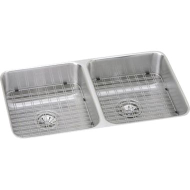 Click here to see Elkay ELUHWS311810 Elkay ELUHWS311810 Gourmet Undermount Double Bowl Sink