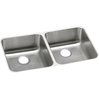 Click here to see Elkay ELUHAD321655 Elkay ELUHAD321655 Gourmet Undermount Double Bowl Rectangular Sink