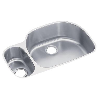 Click here to see Elkay ELUH322110LDBG Elkay ELUH322110LDBG Harmony Lustertone Stainless Steel Double Bowl Sink Package