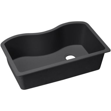 Click here to see Elkay ELGUS3322RBK0 Elkay ELGUS3322RBK0 Quartz Classic Single Bowl Undermount Sink, 33