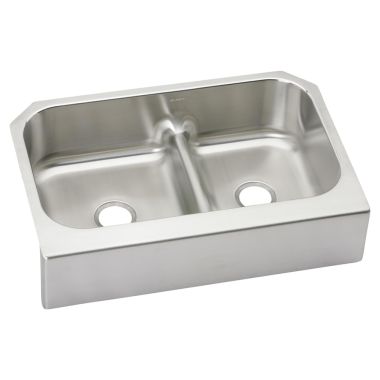 Click here to see Elkay EAQDUHF3523R Elkay EAQDUHF3523R  Gourmet Undermount Two-Bowl Sink