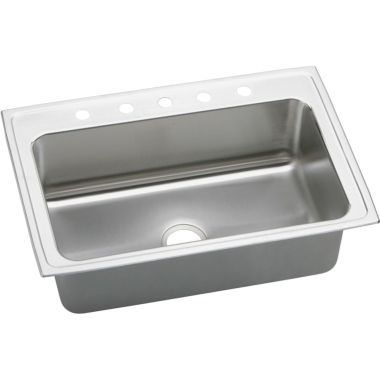 Click here to see Elkay DLRSQ3322105 Elkay DLRSQ3322105 Gourmet (Lustertone) Stainless Steel Single Bowl Sink