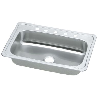 Click here to see Elkay CRS33225 Elkay CRS33225 Gourmet Stainless Steel Single Bowl Sink