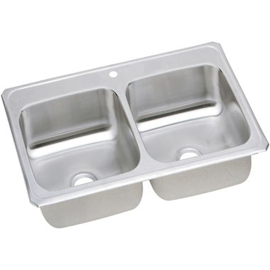 Click here to see Elkay CR43221 Elkay CR43221 Gourmet Stainless Steel Double Bowl Sink