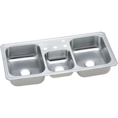 Click here to see Elkay CMR43224 Elkay CMR43224 Celebrity Stainless Steel Triple Bowl Sink