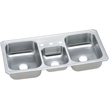Click here to see Elkay CMR43223 Elkay CMR43223 Celebrity Stainless Steel Triple Bowl Sink