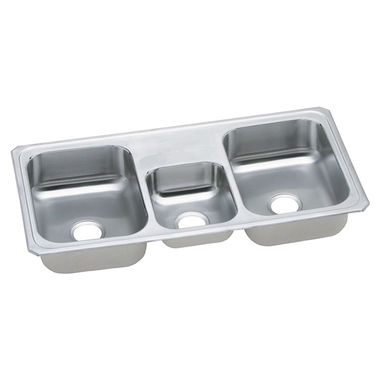 Click here to see Elkay CMR43220 Elkay CMR43220 Celebrity Stainless Steel Triple Bowl Sink
