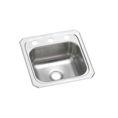 Click here to see Elkay BCR15MR2 Elkay BCR15MR2 Celebrity Stainless Steel Single Bowl Drop-in Bar Sink