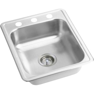 Click here to see Dayton KW50125223 Dayton KW50125223 Stainless Steel Top Mount Single Bowl Kingsford Sink