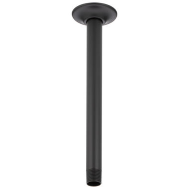 Click here to see Delta U4999-BL Delta Ceiling Mount 10 Inches Shower Arm And Flange, Matte Black - U4999-BL