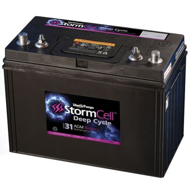 Click here to see Liberty B12V31-AGM Liberty StormCell Size 31 Deep Cycle Battery, AGM, 12V, 110AH, Maintenance Free - B12V31-AGM