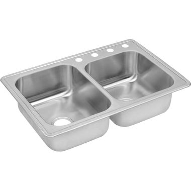 Click here to see Dayton DXR250R4 Elkay DXR250R4 Dayton Stainless Steel Double Bowl Sink