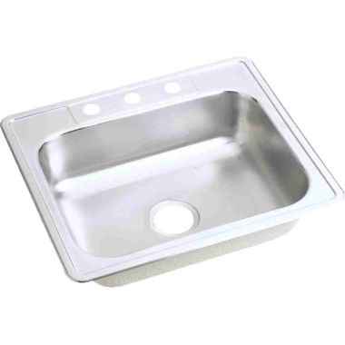 Click here to see Dayton DW10125221 Dayton DW10125221 Stainless Steel Top Mount Single Bowl Sink