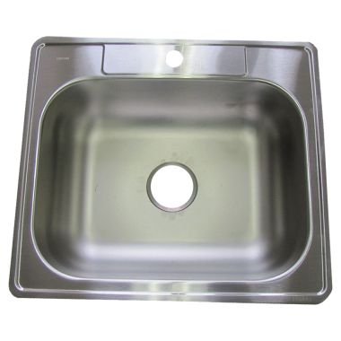 Click here to see Dayton DW10115151 Dayton DW10115151 Stainless Steel Top Mount Single Bowl Sink