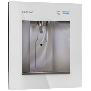 Click here to see Elkay LBWDC00WHC Elkay LBWDC00WHC ezH2O Liv Pro In-Wall Commercial Water Dispenser - Non-Refrigerated, Filtered, Aspen White