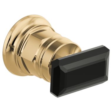 Click here to see Brizo HK5876-PGBC Brizo Invari Wall-Mount Handle Kit with Black Crystal Knob, ADA, Brilliance Polished Gold - HK5876-PGBC