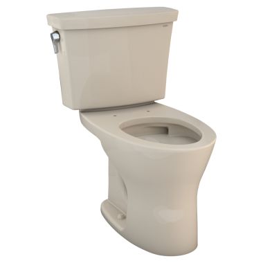 Click here to see Toto CST748CEMG#03 TOTO Drake Transitional Two-Piece Elongated Dual Flush 1.28 and 0.8 GPF DYNAMAX TORNADO FLUSH Toilet with CEFIONTECT, Bone - CST748CEMG#03