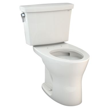 Click here to see Toto CST748CEMG#11 TOTO Drake Transitional Two-Piece Elongated Dual Flush 1.28 and 0.8 GPF DYNAMAX TORNADO FLUSH Toilet with CEFIONTECT, Colonial White - CST748CEMG#11