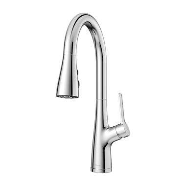 Click here to see Pfister LG529-NEC Pfister Neera Single Handle Pull-Down Kitchen Faucet, Polished Chrome - LG529-NEC